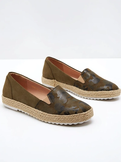 Žalios moteriškos espadrilės „Nuhente camo“ - Avalynė
