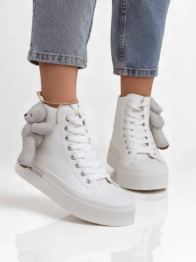 Royalfashion Женские высокие кеды с мишкой Теди