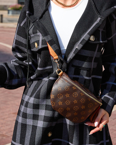 Royalfashion Juodi moteriški languoti marškinių tipo paltai