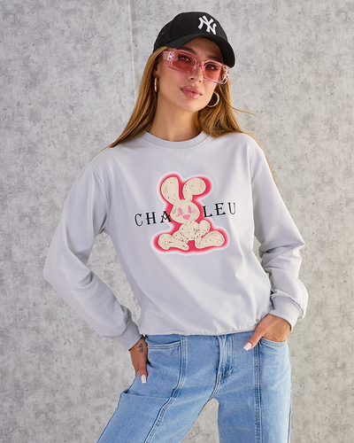 Royalfashion Женская хлопковая тонкая толстовка с принтом