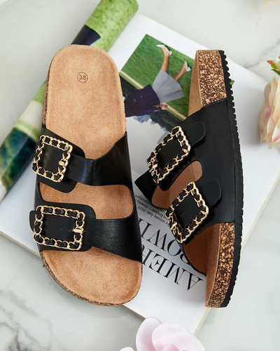 Royalfashion Женские шлепанцы с пряжками Monenas