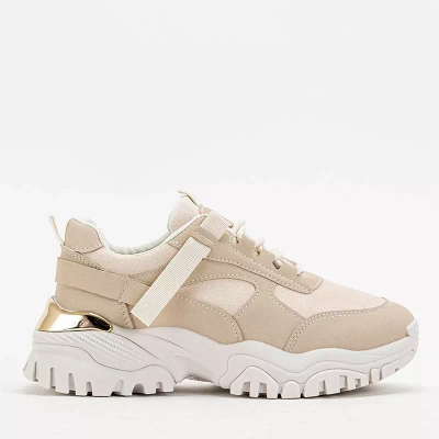 OUTLET Smėlio spalvos moteriški sportiniai bateliai Itega - Avalynė