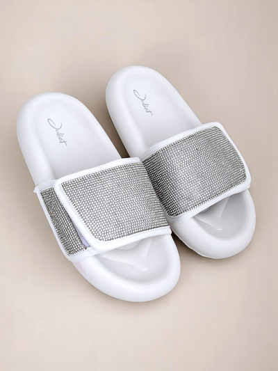 Royalfashion Женские шлепанцы на плоской подошве Sparkle Step