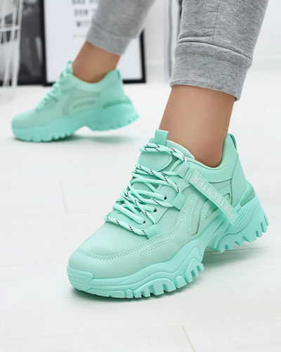 Mėtų spalvos moteriški sportiniai bateliai Evilpo- Footwear