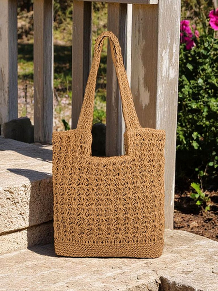 Royalfashion Большая женская соломенная сумка Sunny Straw
