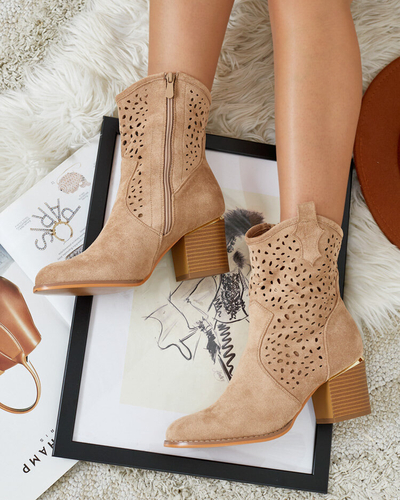 "Royalfashion" Moteriški žemi ažūriniai auliniai batai "Mozie"