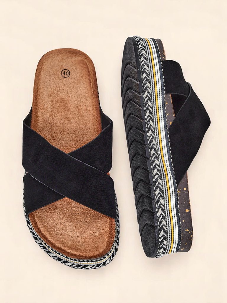 Royalfashion Женские шлепанцы на плоской подошве Solea Deco