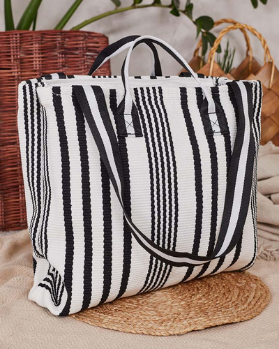 Royalfashion Fabric Striped Shoulder Bag