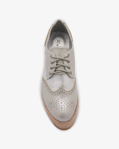 Женские серебристые полусапожки на платформе Jacais- Footwear