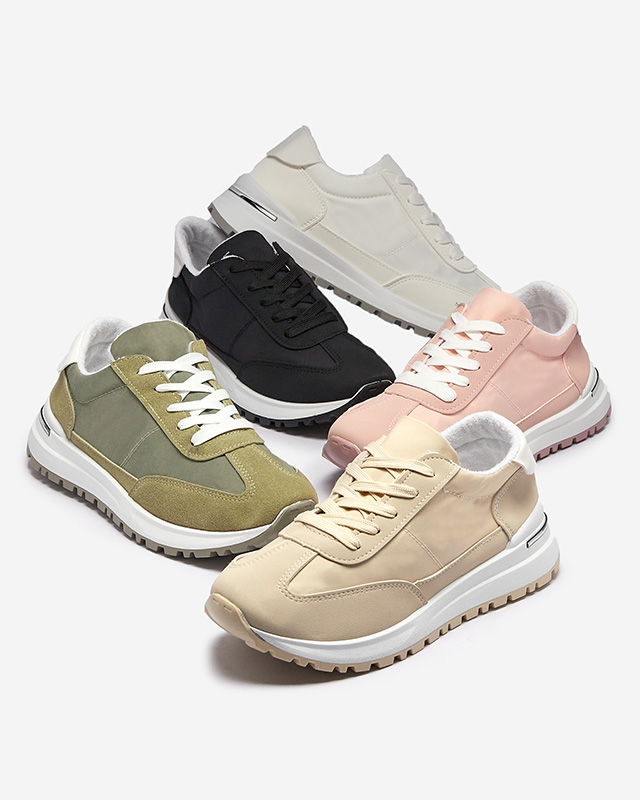 Женские розовые спортивные туфли на шнуровке Sweri - Обувь