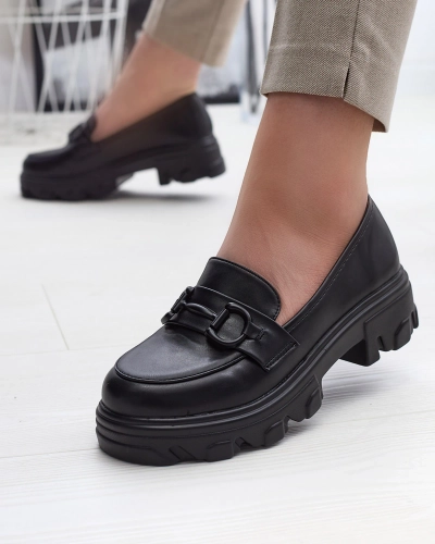 Черные женские повседневные мокасины на сплошной подошве Zeleri - Обувь