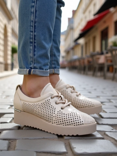 Royalfashion Женские перфорированные лоферы Gofielle