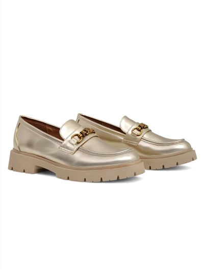 Royalfashion Женские мокасины с золотым покрытием Goldlove