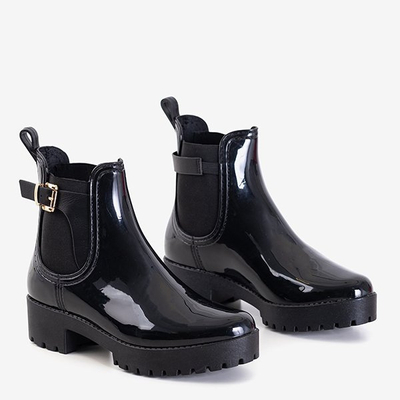 Женские черные резиновые сапоги Hogys - Обувь