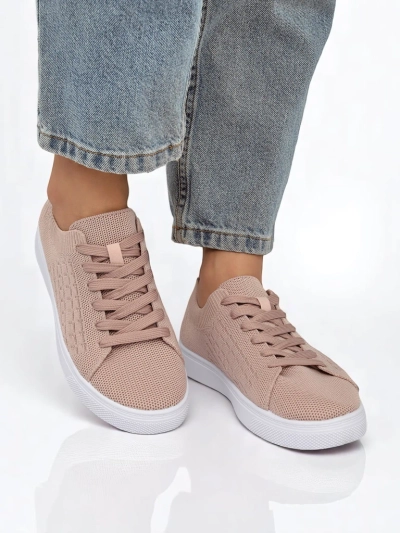 Damskie sneakersy Royalfashion Calista Rosa - różowe buty na wiosnę i lato