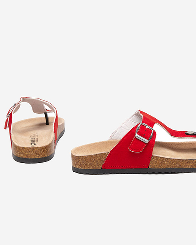 Красные женские шлепанцы Sodifo