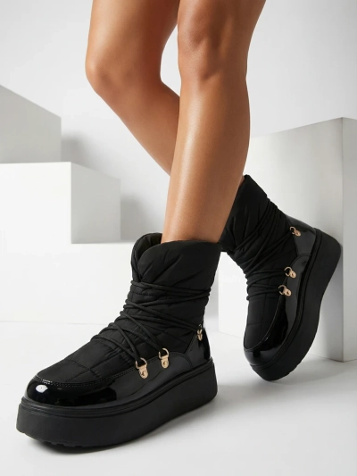 "Royalfashion" Juodi moteriški sniego batai Dabenda