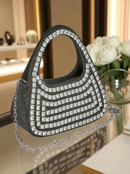 Royalfashion Kopertowa torebka damska z cyrkoniami Myra Quill