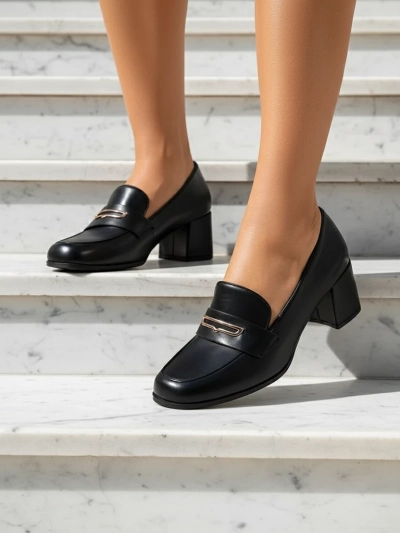 Asolo Elegante Черный Каблук