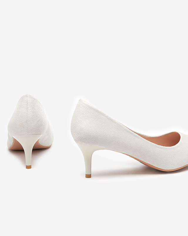 OUTLET Светло-серые женские туфли на низком каблуке Oia - Одежда