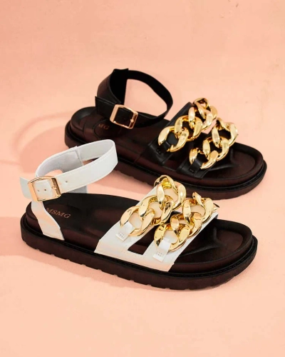 "Royalfashion" Moteriški ekologiškos odos sandalai "Leo"
