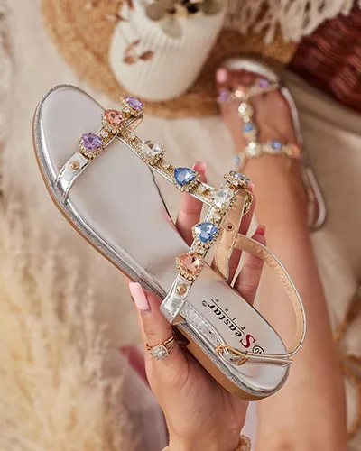 "Royalfashion" Moteriški sandalai "Selina" su cirkoniais