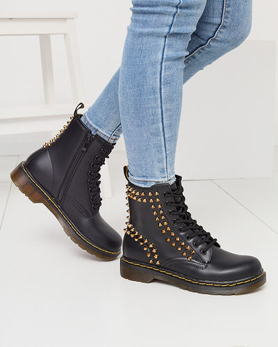 Черные женские ботинки-багги с шипами Operias - Обувь