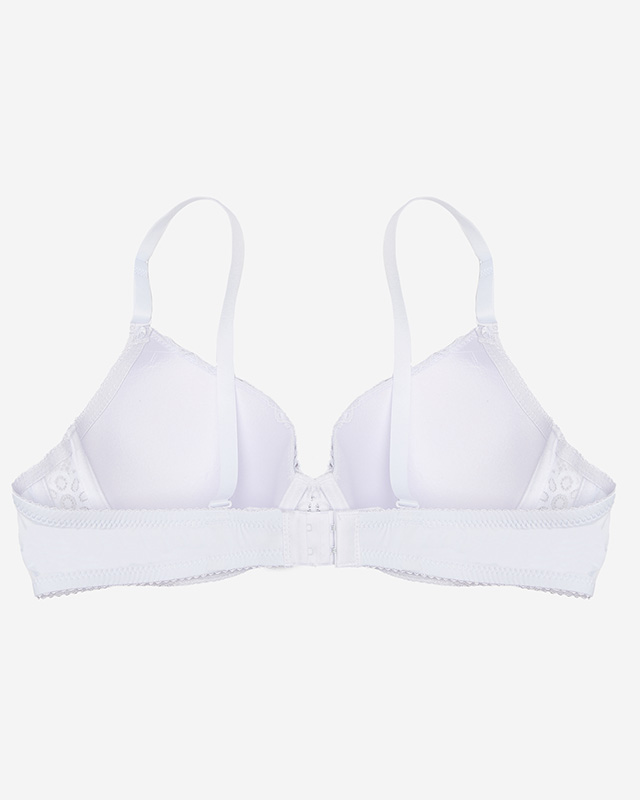Белый женский бюстгальтер с мягкой подкладкой - Нижнее белье