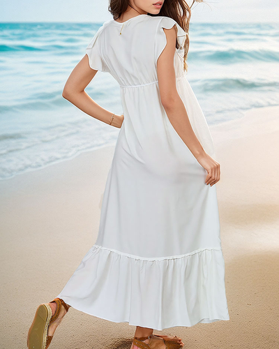Royalfashion Женское длинное платье с кружевом