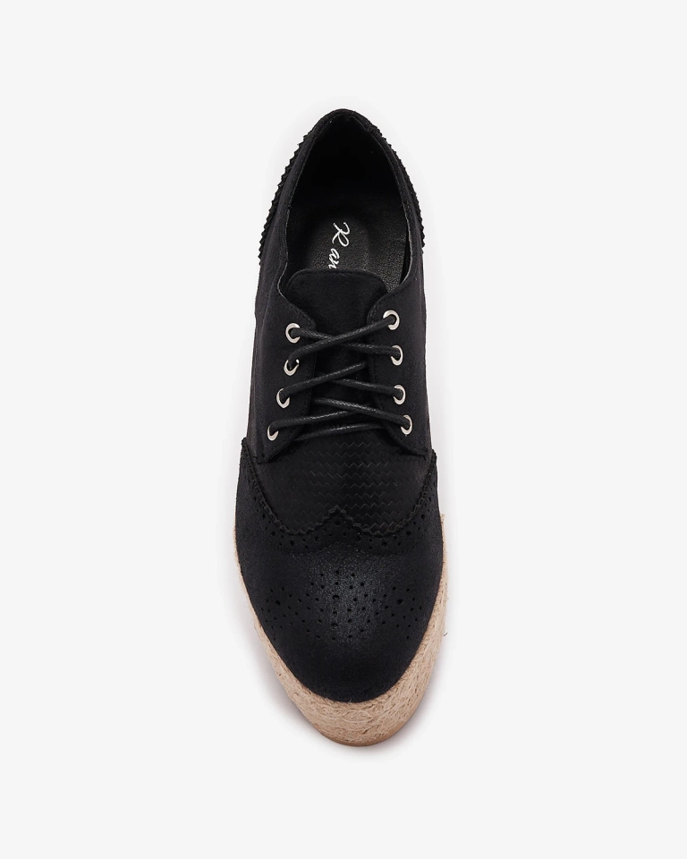 Черные женские полусапожки на платформе Jacais- Footwear