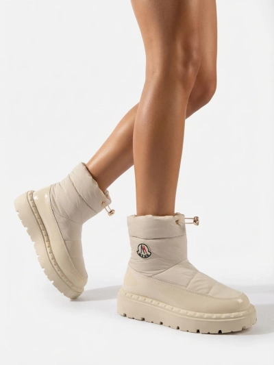 "Royalfashion" Kreminės spalvos moteriški sniego batai Ireda