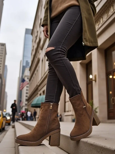 Женские ботинки Royalfashion Eco-suede на посту Egrios