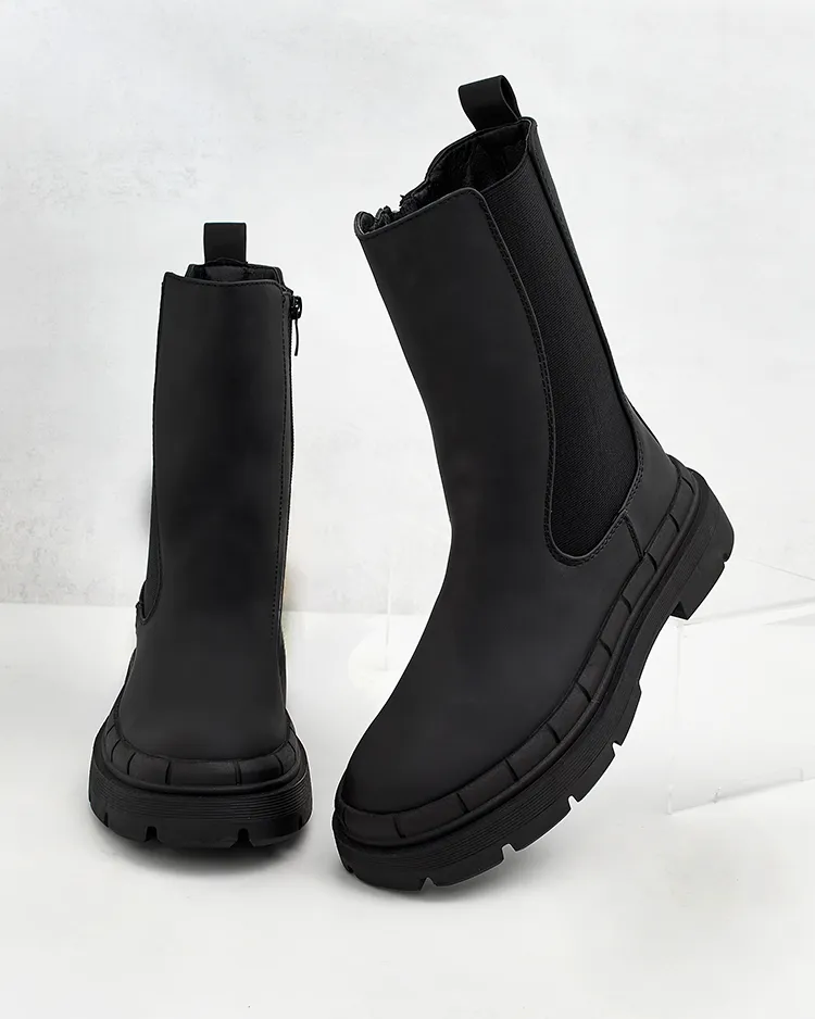 Royalfashion Классические женские матовые сапоги Terrip