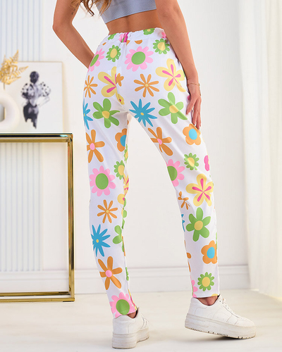Royalfashion Женские брюки из цветочной ткани