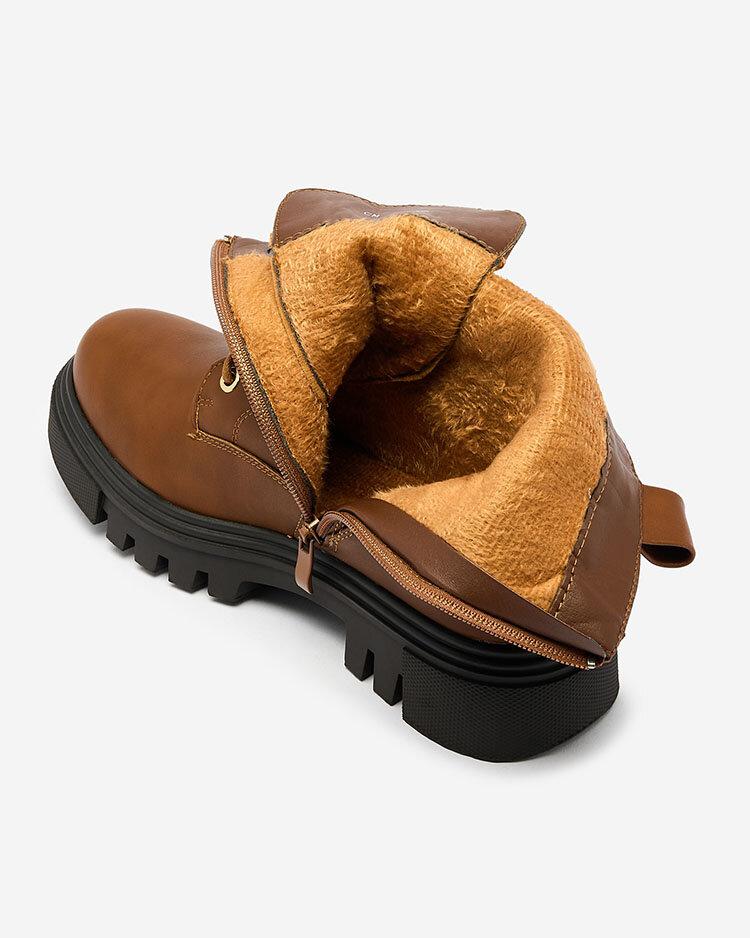 "Royalfashion" Rudi moteriški "Futiti" batai su plokščiu kulnu