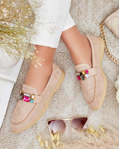 Royalfashion Женские ажурные мокасины Mettele
