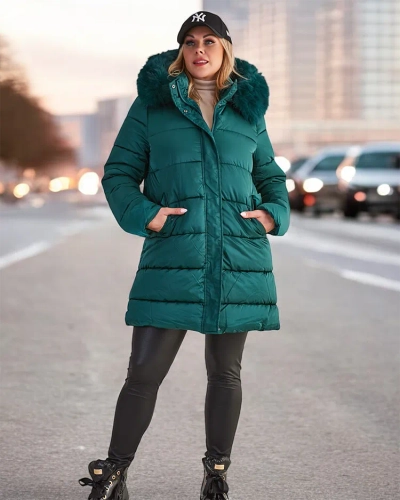 Женская стеганая зимняя куртка Royalfashion