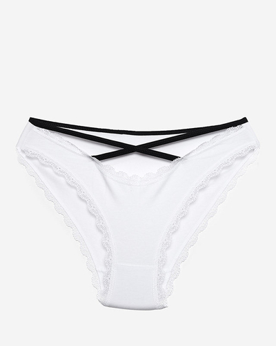 Белые женские трусики