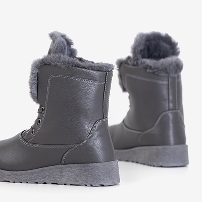 Зимние сапоги серые на меху Cool Breeze - Обувь