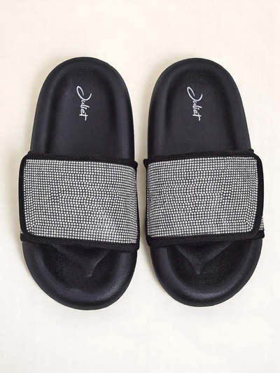 Royalfashion Женские шлепанцы на плоской подошве Sparkle Step