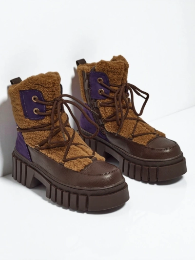 Moteriški aulinukai-batai su kailiuku Cindora