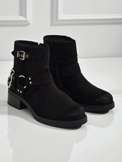 Moteriški eko zomšiniai aulinukai su sagtimis „Valtos“