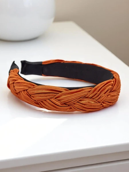 Royalfashion Обруч для волос с гофрированной косичкой Nina