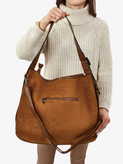 Moteriška pirkinių rankinė eko zomšinė Donenn