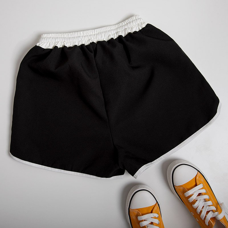 Черные женские короткие шорты