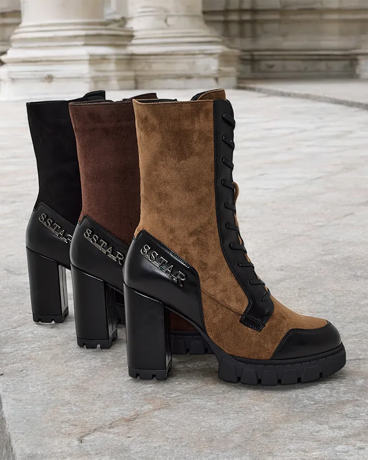 "Royalfashion" Moteriški batai su kulniuku Worce