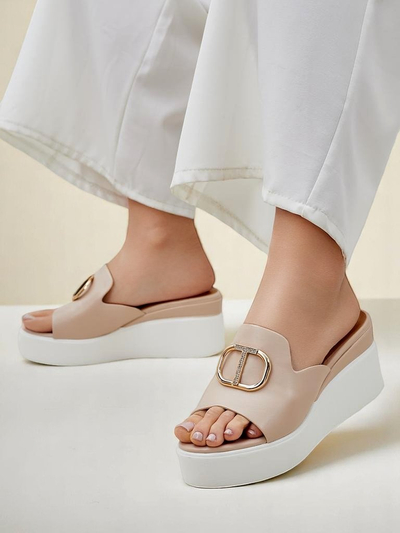Royalfashion moteriški pleištiniai sandalai Daffin