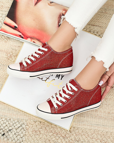 Royalfashion Женские кеды на закрытом якоре с блестящей нитью Segatop