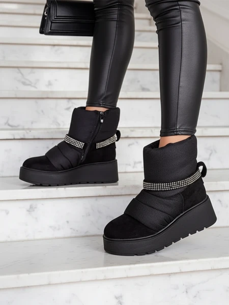 Royalfashion moteriški sniego batai su pleištiniu kulnu Renosi