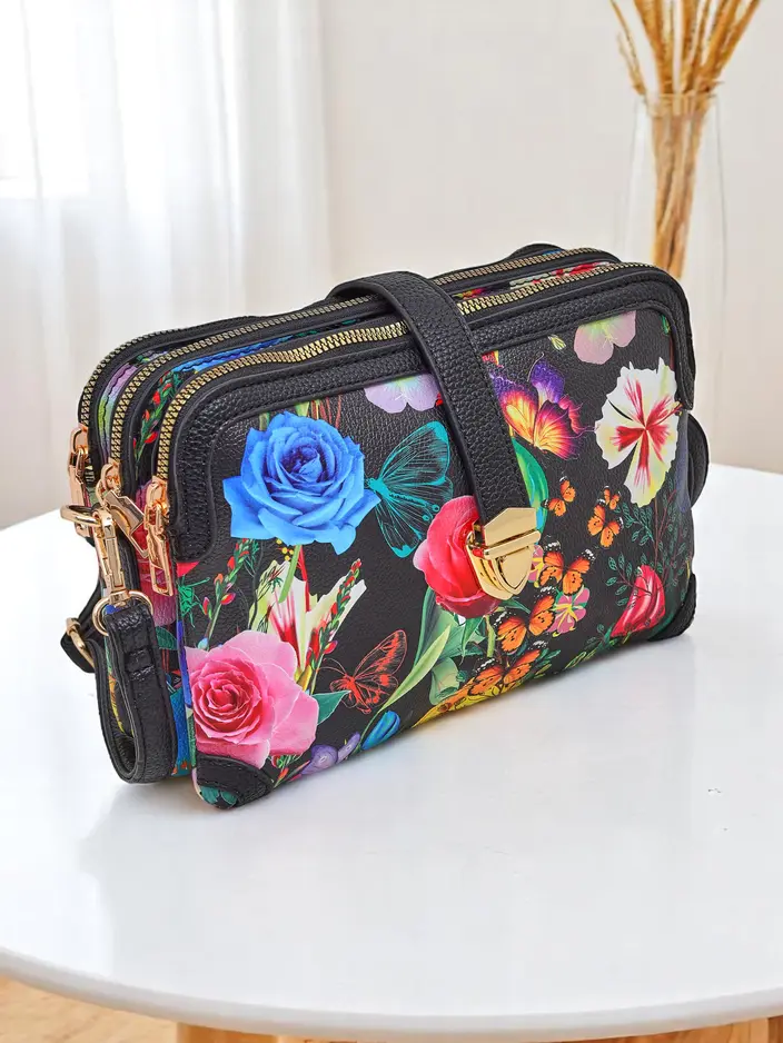 Royalfashion Floral маленькая женская сумка из экокожи